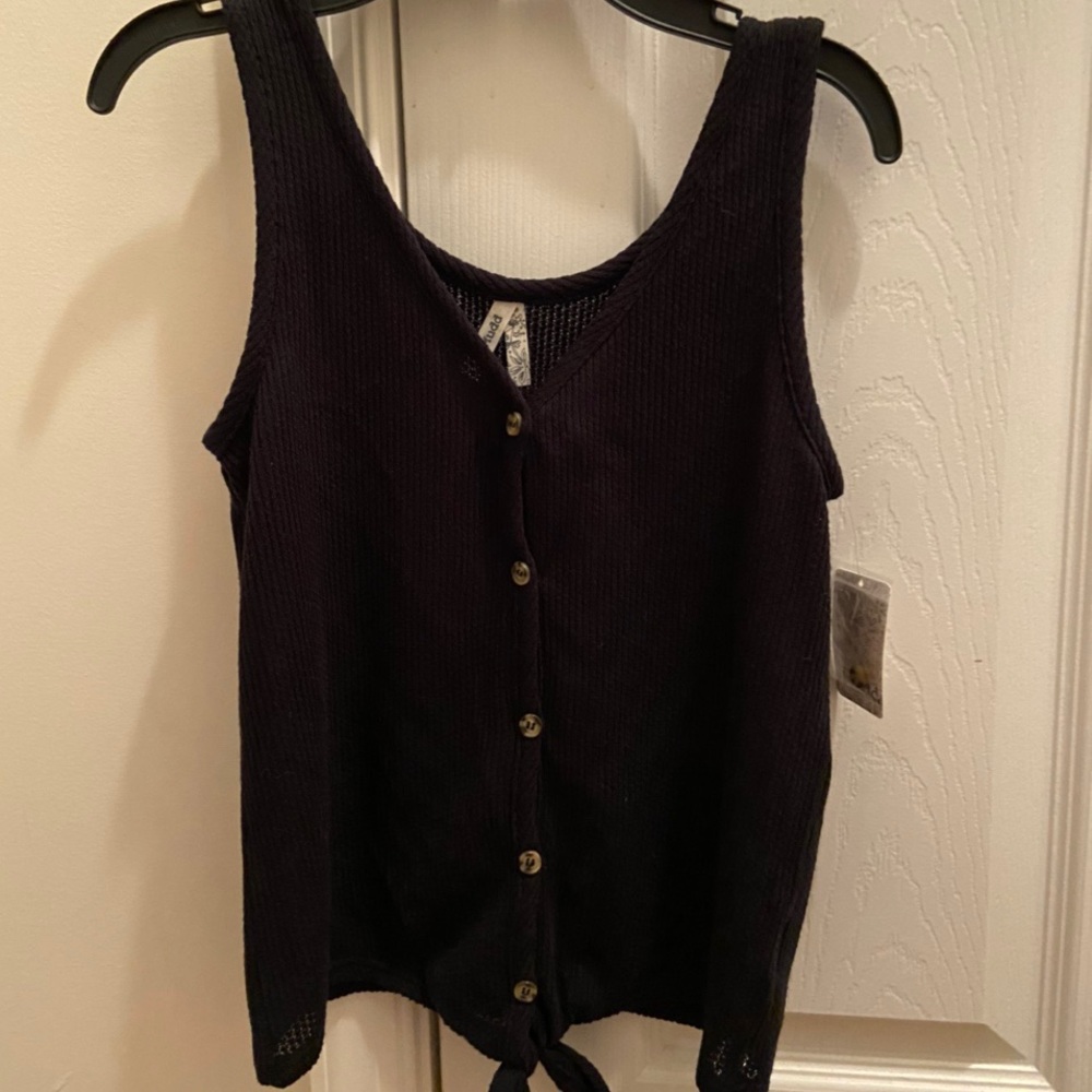 Black tank top